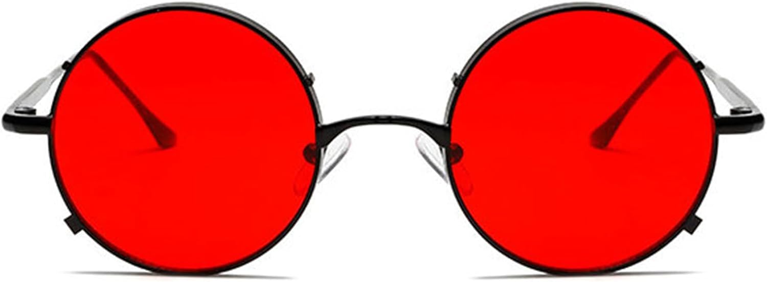 Солнцезащитные очки Willochra в стиле ретро-шик с круглой металлической оправой для женщин, модные панк-очки для мужчин, защита от ультрафиолета UV400, сине-красные, овальные, трендовые солнцезащитные очки, Red
Солнцезащитные очки Willochra в стиле ретро-шик с круглой металлической оправой для женщин, модные панк-очки для мужчин, защита от ультрафиолета UV400, сине-красные, овальные, трендовые солнцезащитные очки, Red