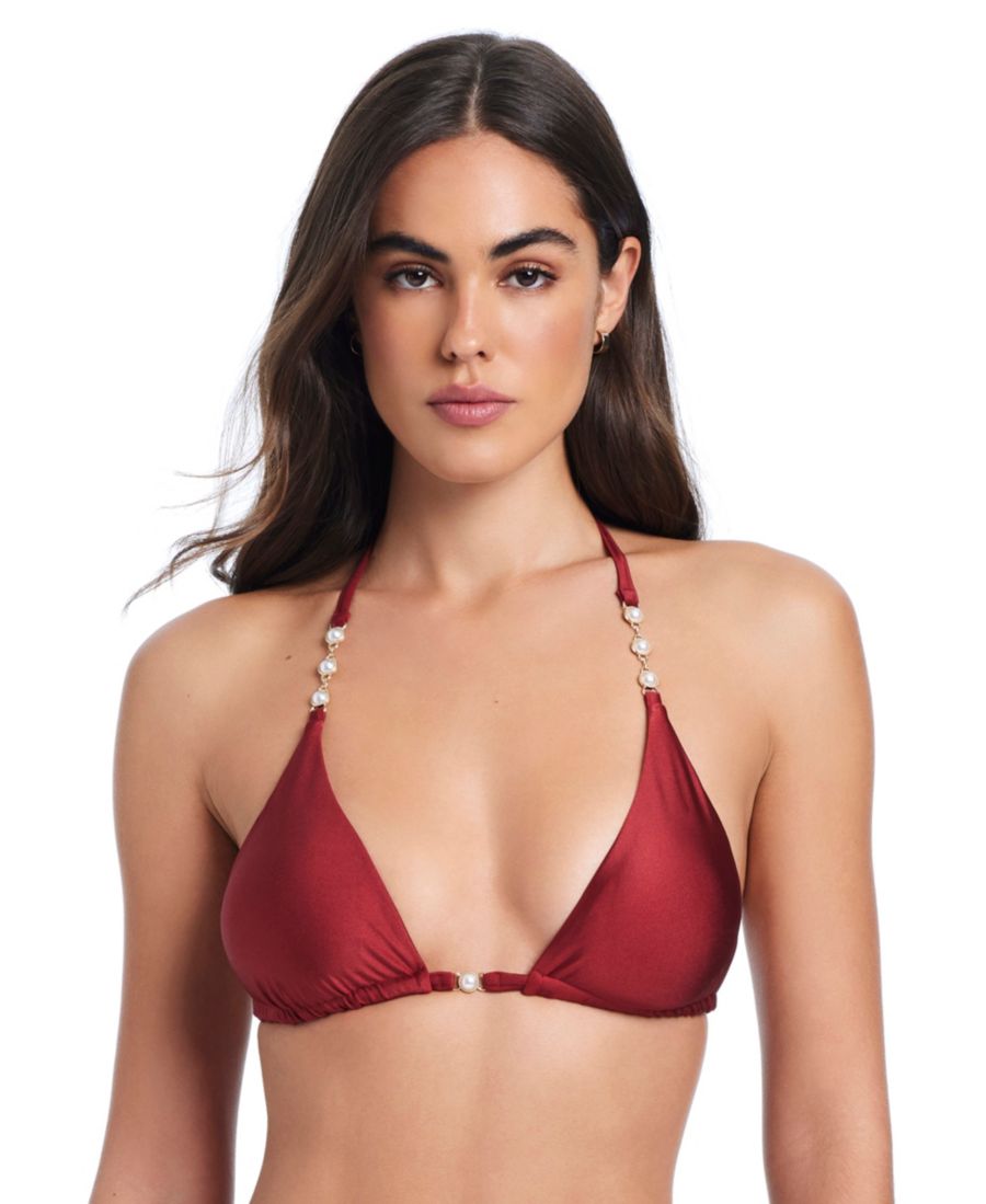 Бюстгальтер-топ Pearls Of Wisdom Classic Triangle Bikini Halter Bra Red Carter, Shiraz
Бюстгальтер-топ Pearls Of Wisdom Classic Triangle Bikini Halter Bra Red Carter, Shiraz