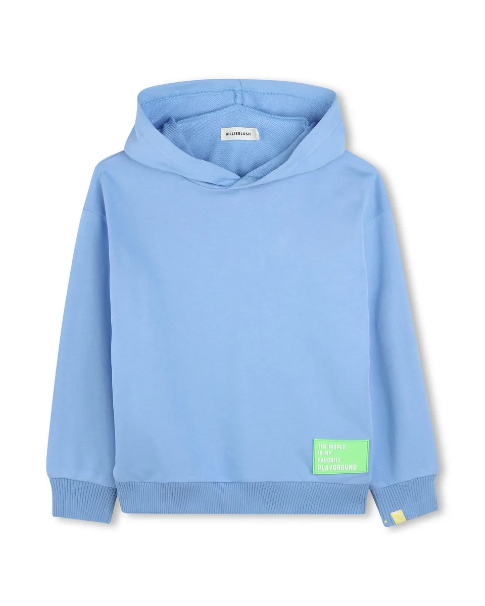 Детский хлопковый худи Billieblush, синий
Детский хлопковый худи Billieblush, синий