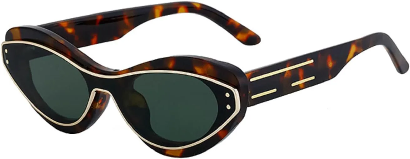 Женские солнцезащитные очки Melrose Sexy Cat Eye Y2K Punk Sunglasses Luxury Fashion One-Piece Sun Glasses Vintage UV400 Eyewear For Lady ZS-98296, Leopard
Женские солнцезащитные очки Melrose Sexy Cat Eye Y2K Punk Sunglasses Luxury Fashion One-Piece Sun Glasses Vintage UV400 Eyewear For Lady ZS-98296, Leopard