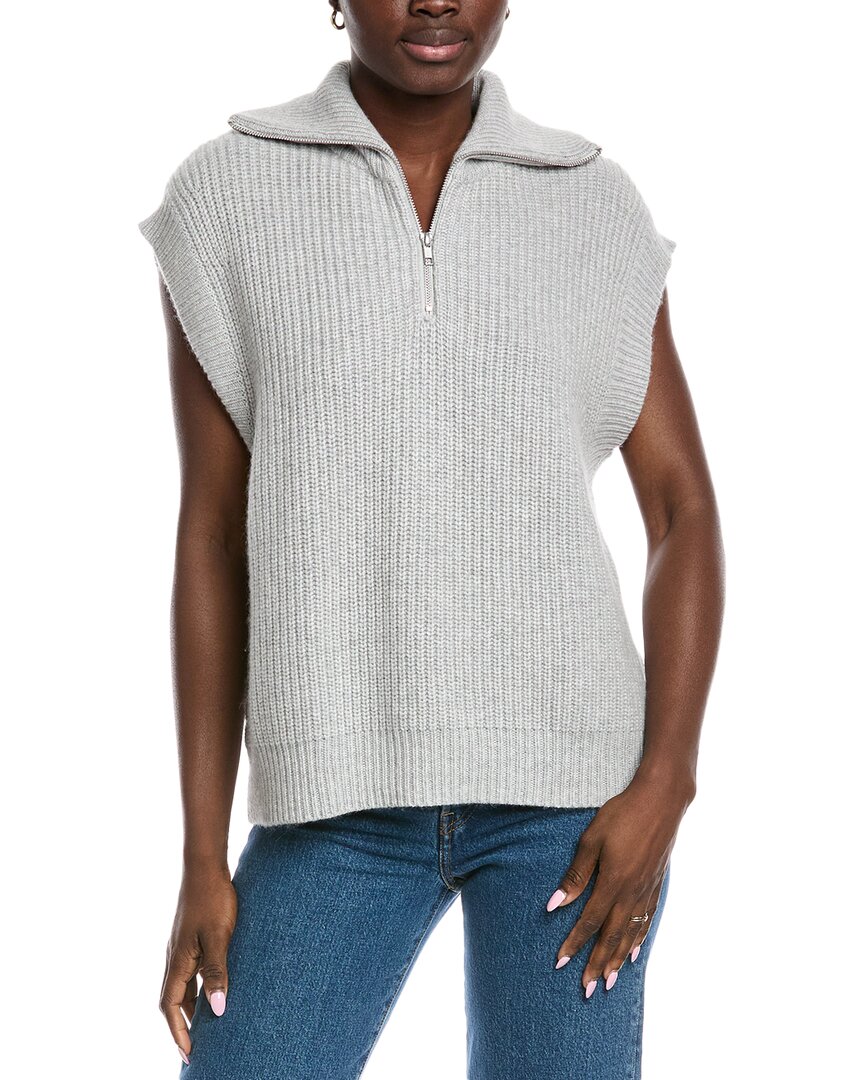 Осенний кашемировый жилет с воротником-стойкой на молнии из смеси кашемира и шерсти Autumn Cashmere, серый
Осенний кашемировый жилет с воротником-стойкой на молнии из смеси кашемира и шерсти Autumn Cashmere, серый