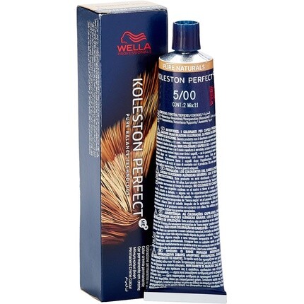 Краска для волос Koleston Perfect Me 5/00, светлый натуральный коричневый, 60 мл, Wella
Краска для волос Koleston Perfect Me 5/00, светлый натуральный коричневый, 60 мл, Wella
