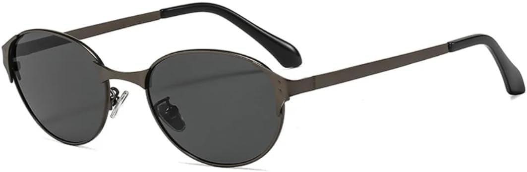 Роскошные металлические овальные солнцезащитные очки в стиле панк для женщин и мужчин, для путешествий, поездок, вечеринок, с защитой от УФ-излучения UV400 TVTBBVV, Gun Gray
Роскошные металлические овальные солнцезащитные очки в стиле панк для женщин и мужчин, для путешествий, поездок, вечеринок, с защитой от УФ-излучения UV400 TVTBBVV, Gun Gray