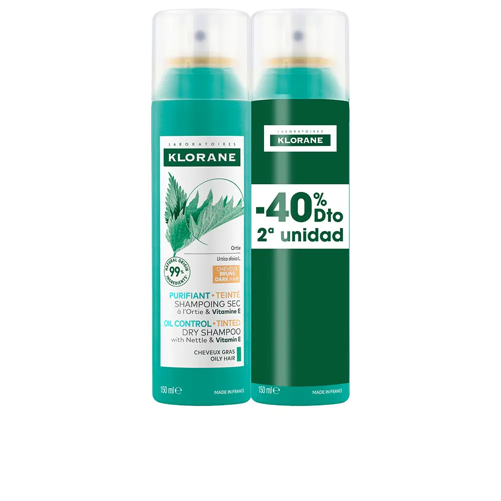 Шампунь A la ortiga champú seco seborregulador cabellos castaño/moreno pack Klorane, 2 x 150 мл.
Шампунь A la ortiga champú seco seborregulador cabellos castaño/moreno pack Klorane, 2 x 150 мл.