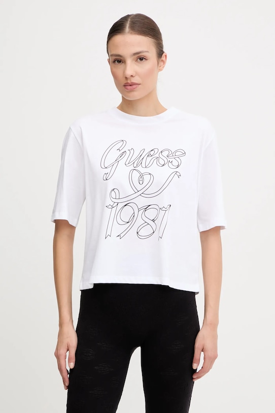 Хлопковая футболка Misty Guess, белый
Хлопковая футболка Misty Guess, белый