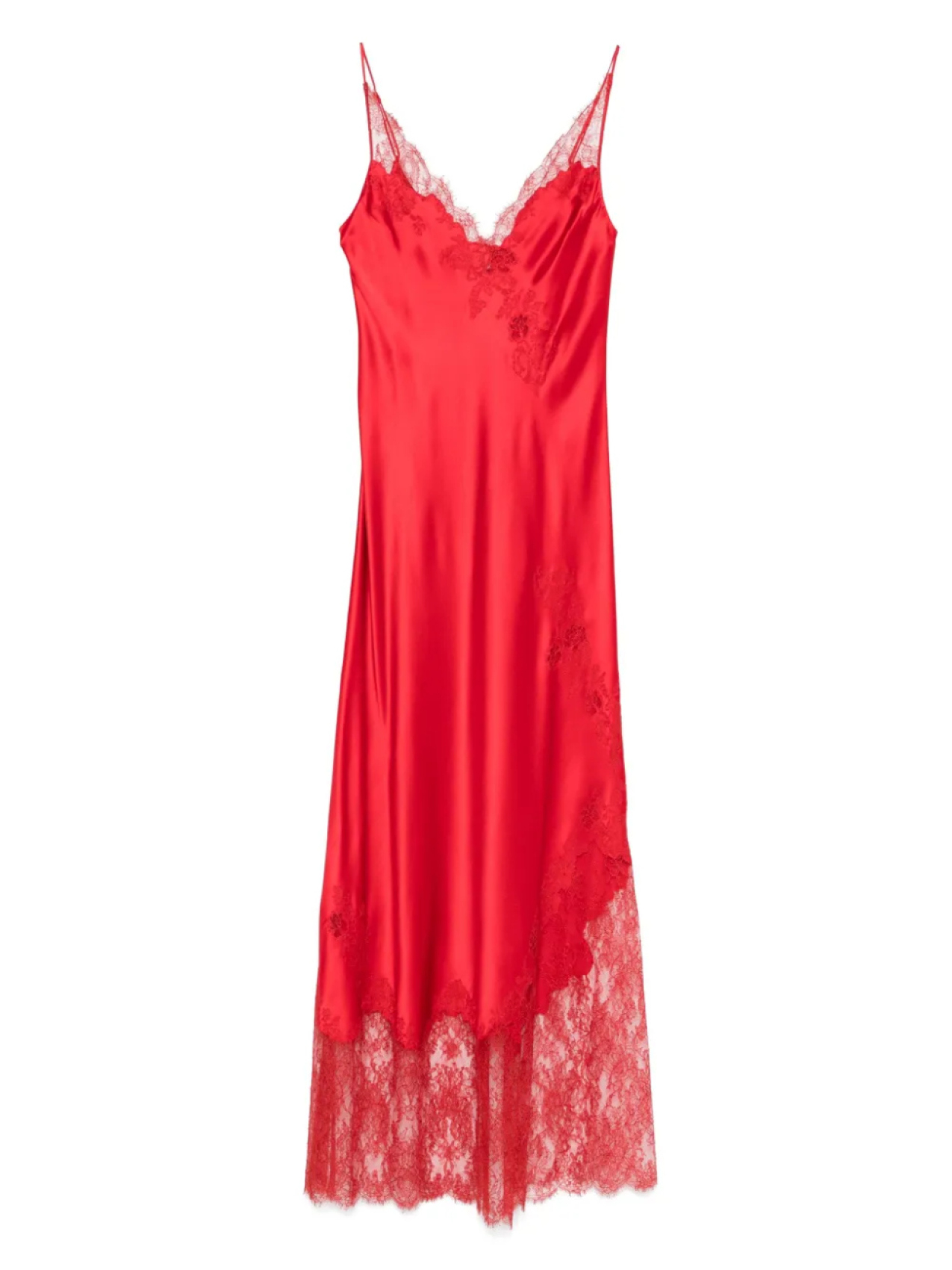 Ночная рубашка из шелкового кружева Calais Caudry Carine Gilson, красный
Ночная рубашка из шелкового кружева Calais Caudry Carine Gilson, красный