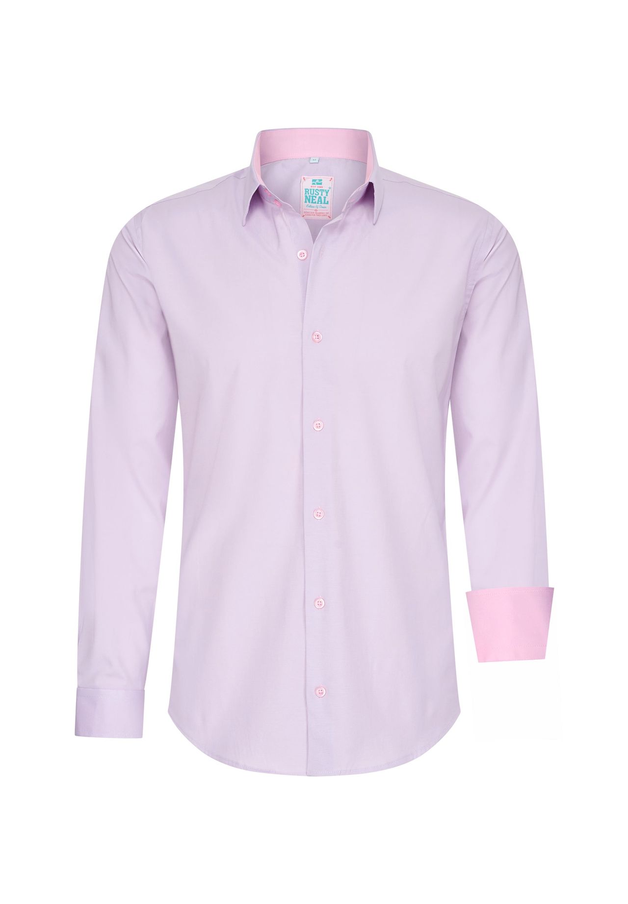 Рубашка с контрастным внутренним воротником RUSTY NEAL, фиолетовый
Рубашка с контрастным внутренним воротником RUSTY NEAL, фиолетовый