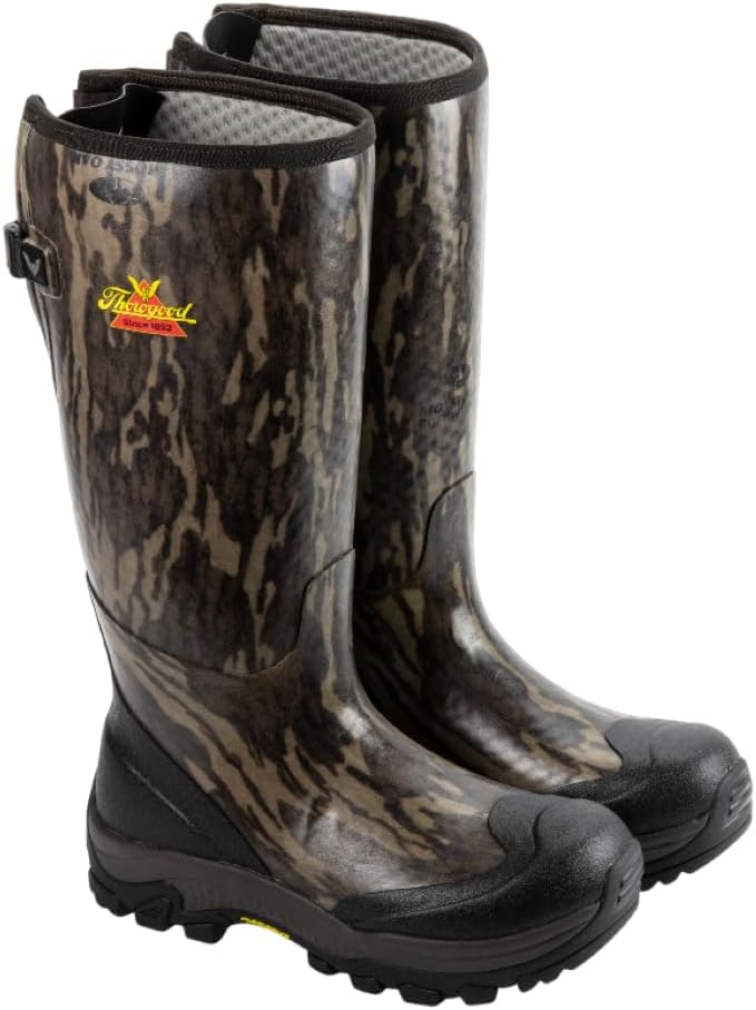 Мужские водонепроницаемые резиновые охотничьи сапоги Thorogood Infinity FD 17” - камуфляж Mossy Oak Bottomland, неопрен с впитывающей влагу подкладкой и самочищающейся протекторной подошвой
Мужские водонепроницаемые резиновые охотничьи сапоги Thorogood Infinity FD 17” - камуфляж Mossy Oak Bottomland, неопрен с впитывающей влагу подкладкой и самочищающейся протекторной подошвой