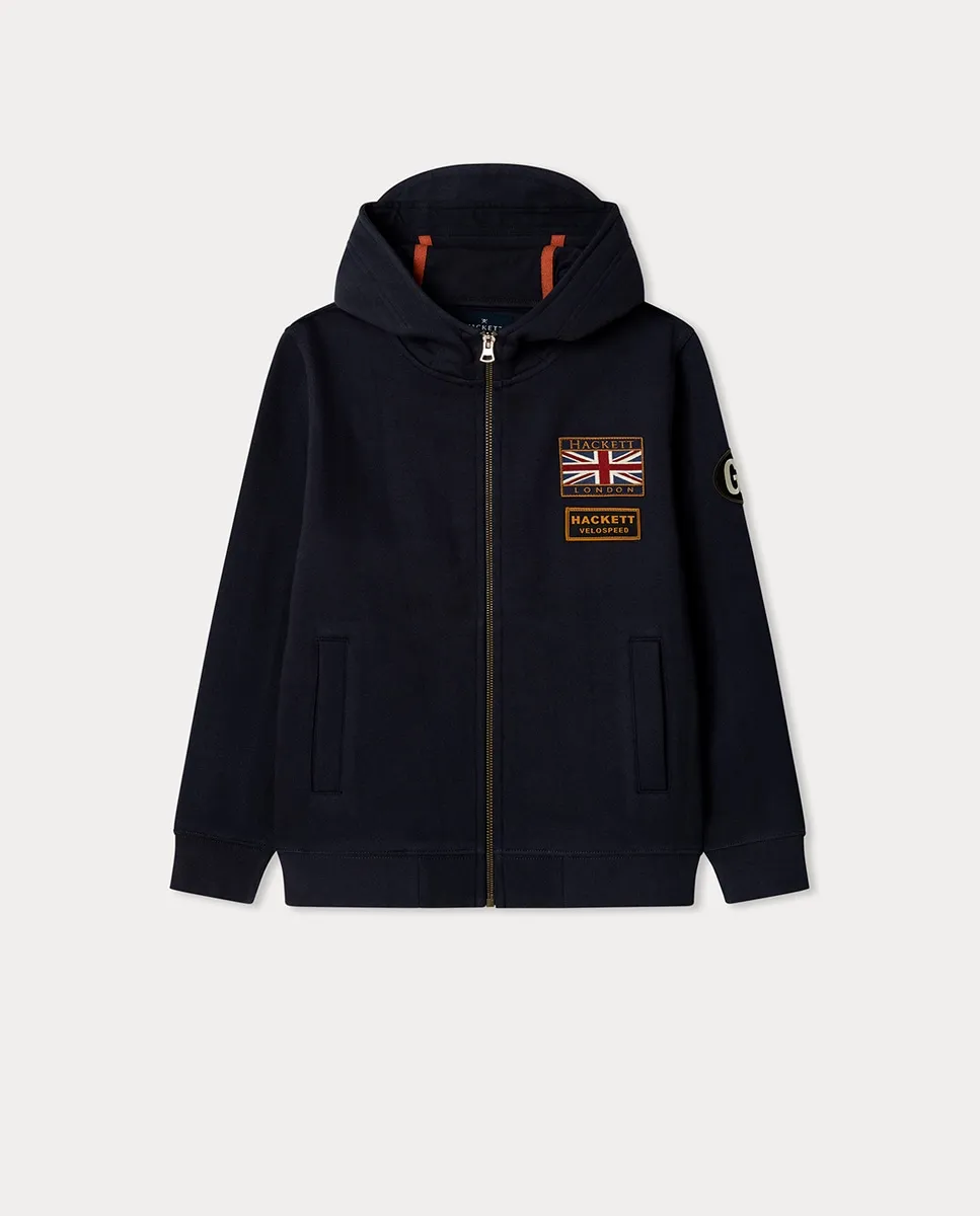 Детская толстовка Rally с капюшоном и нашивками Hackett, темно-синий
Детская толстовка Rally с капюшоном и нашивками Hackett, темно-синий