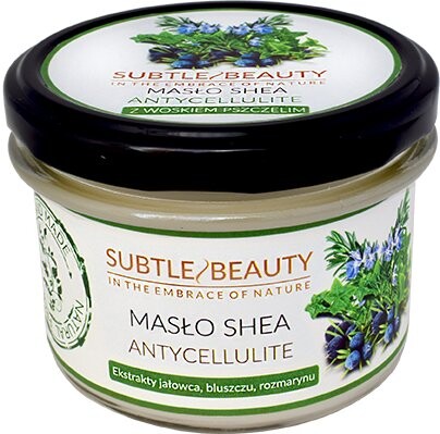 Масло Ши - Антицеллюлитное - 235 мл Subtle Beauty
Масло Ши - Антицеллюлитное - 235 мл Subtle Beauty