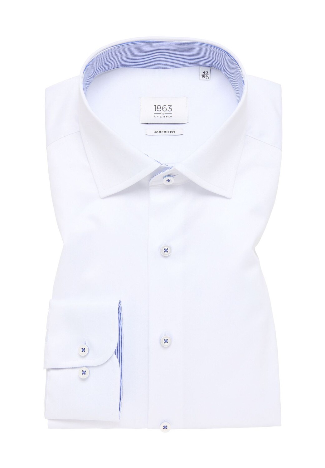 1863 by Eterna Luxery деловая рубашка, современный крой, длинный рукав, воротник Кент, мужская ETERNA, белый
1863 by Eterna Luxery деловая рубашка, современный крой, длинный рукав, воротник Кент, мужская ETERNA, белый