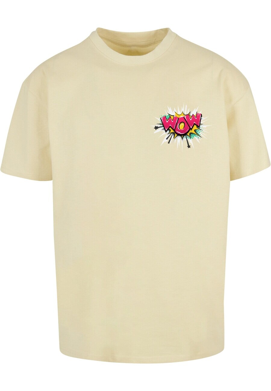 Футболка Merchcode WOW COMIC, светло-желтого 
Футболка Merchcode WOW COMIC, светло-желтого