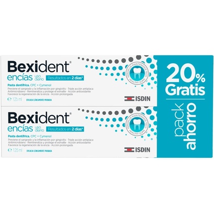 Isdin Isdin Bexident Десны Ежедневное использование Зубная паста 2x125 мл
Isdin Isdin Bexident Десны Ежедневное использование Зубная паста 2x125 мл