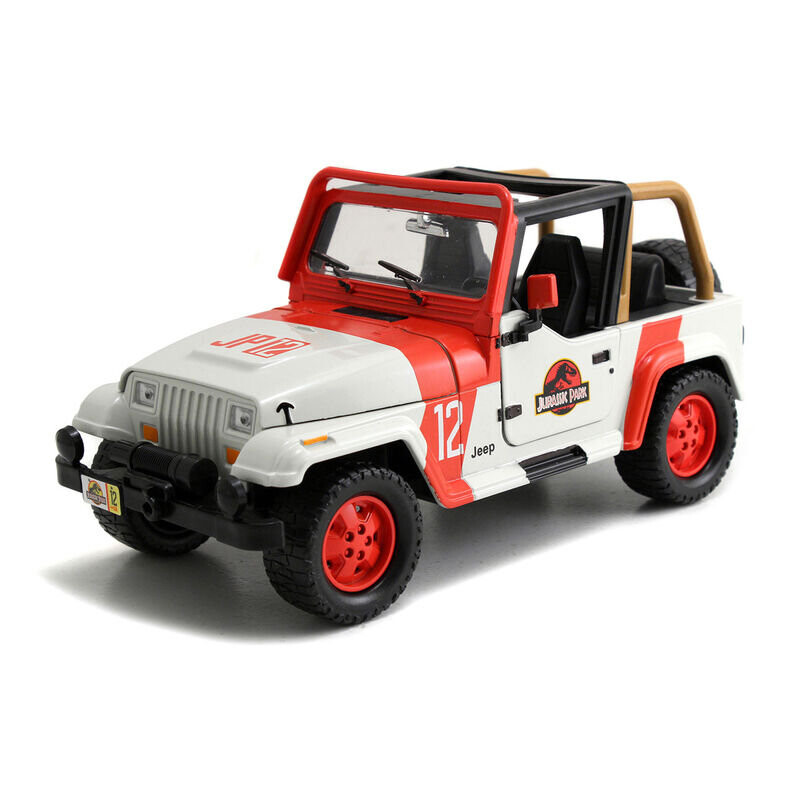 Модель автомобиля Jeep Wrangler 1/24 из Мира Юрского периода Jada
Модель автомобиля Jeep Wrangler 1/24 из Мира Юрского периода Jada