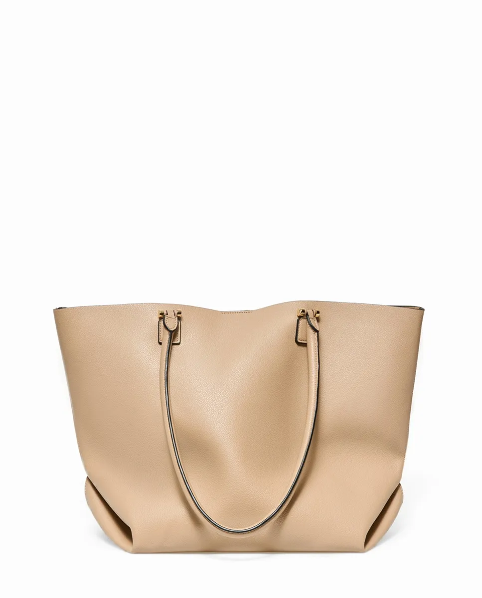 Макси-сумка с деталями Sfera, темно-коричневый
Макси-сумка с деталями Sfera, темно-коричневый