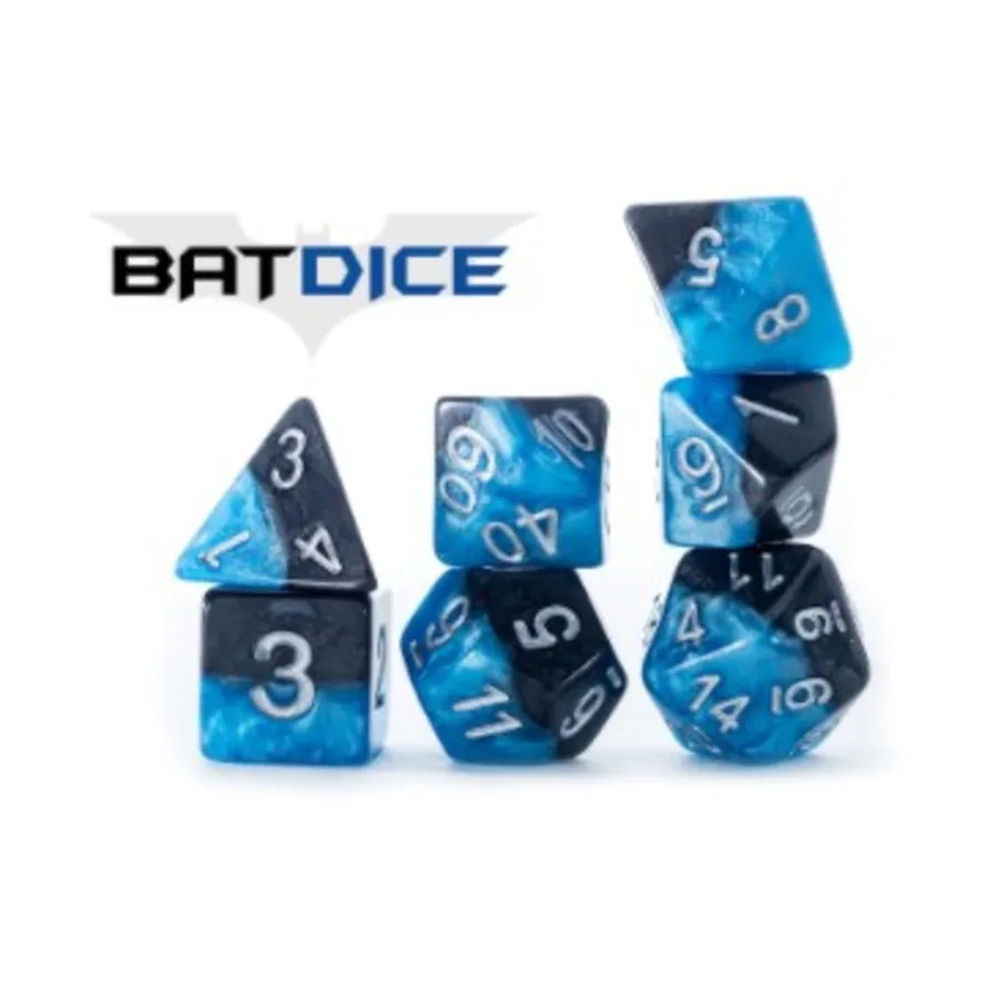 Поли-набор - кубики летучей мыши (7), Halfsies Dice
Поли-набор - кубики летучей мыши (7), Halfsies Dice