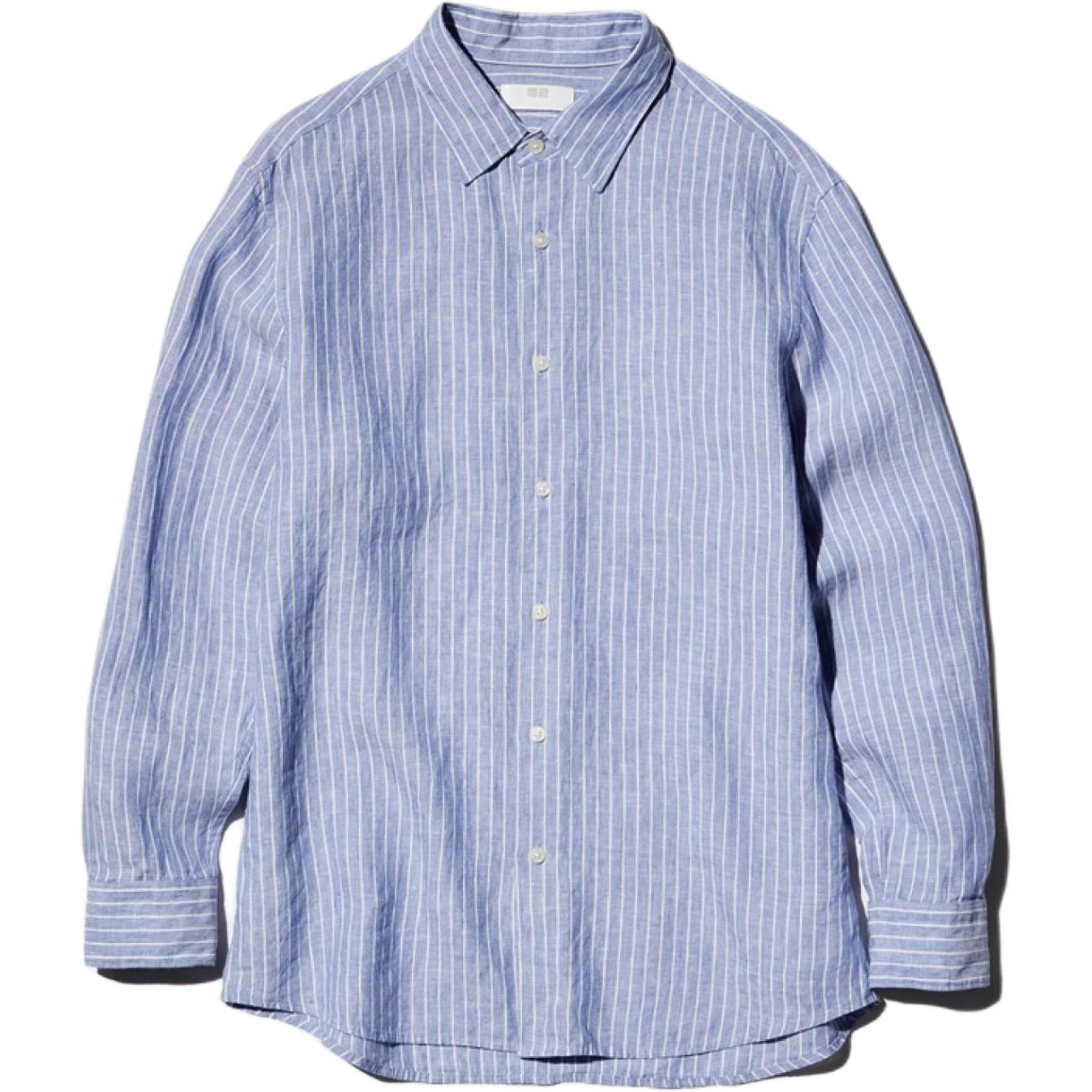UNIQLO Рубашка унисекс голубая Lake Blue
UNIQLO Рубашка унисекс голубая Lake Blue
