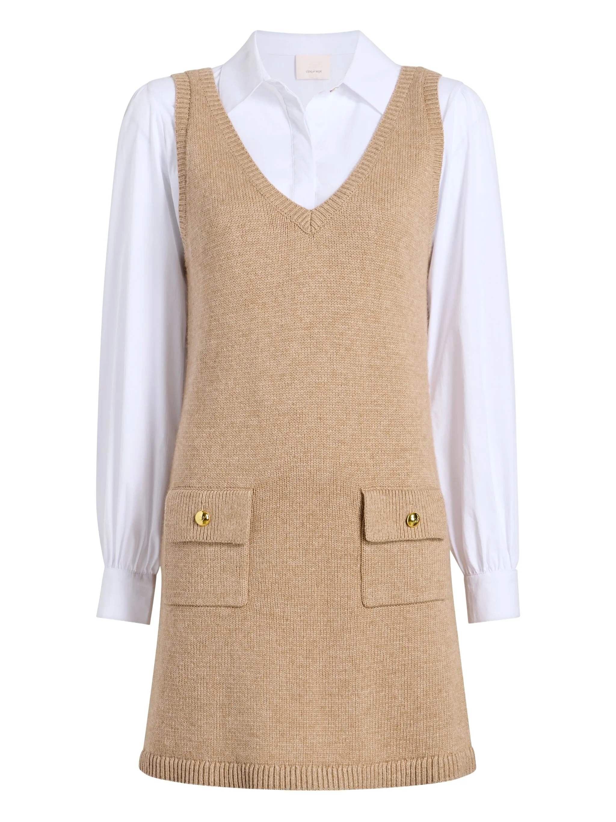 Платье мини Vivianne с карманом Cinq A Sept, капучино
Платье мини Vivianne с карманом Cinq A Sept, капучино