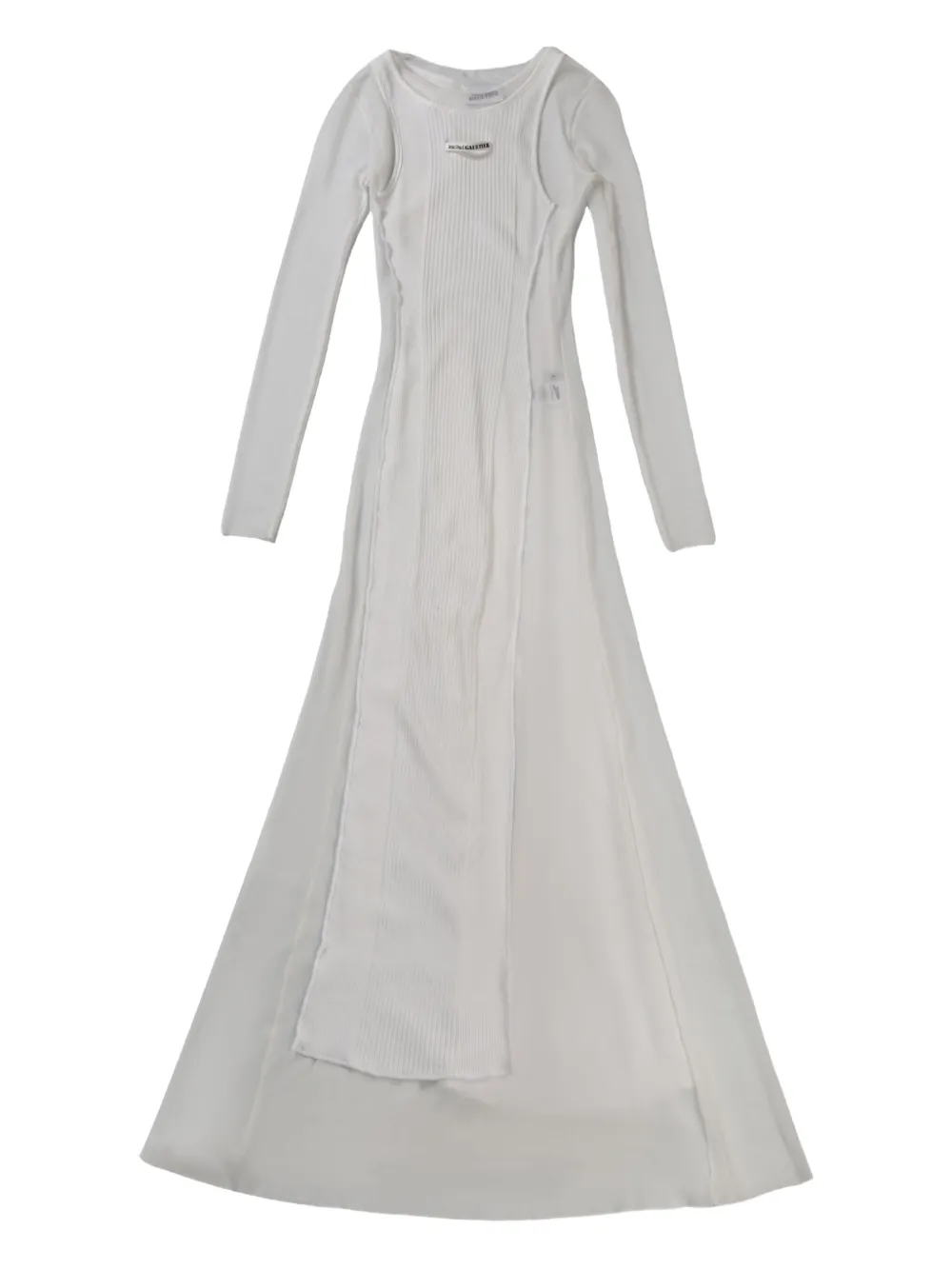 Платье с тюлевой вставкой Jean Paul Gaultier, белый
Платье с тюлевой вставкой Jean Paul Gaultier, белый