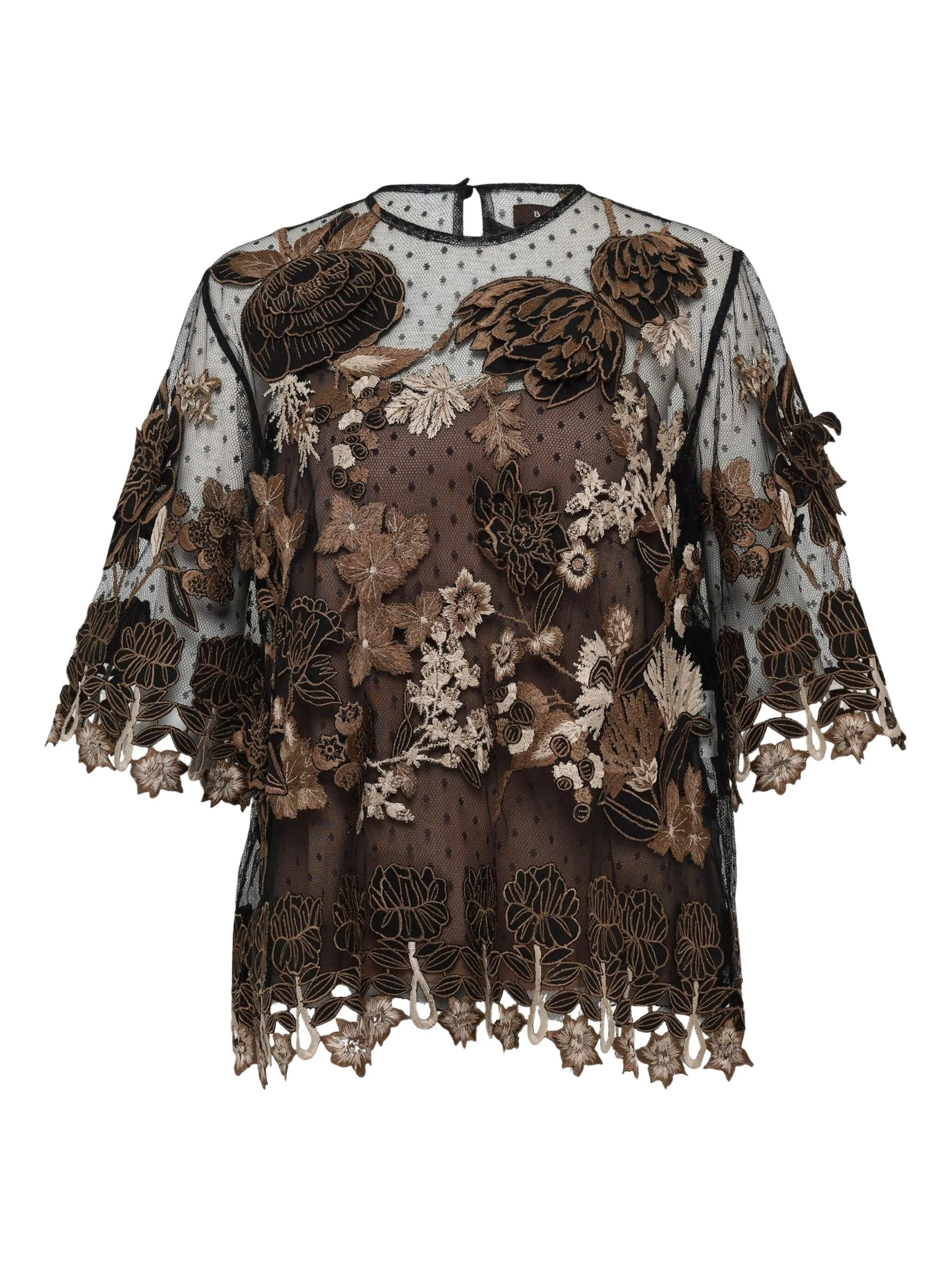 Топ из тюля с аппликацией Biyan, черный
Топ из тюля с аппликацией Biyan, черный