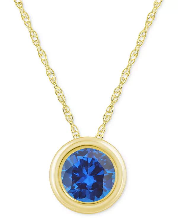 Круглое ожерелье с подвеской 18 дюймов из 10-каратного желтого золота (также из 10-каратного белого золота) с драгоценными камнями Macy'S, sapphire/gold
Круглое ожерелье с подвеской 18 дюймов из 10-каратного желтого золота (также из 10-каратного белого золота) с драгоценными камнями Macy'S, sapphire/gold