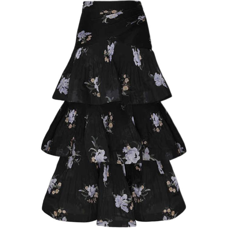 Рюшированная длинная юбка Zimmermann, черная
Рюшированная длинная юбка Zimmermann, черная