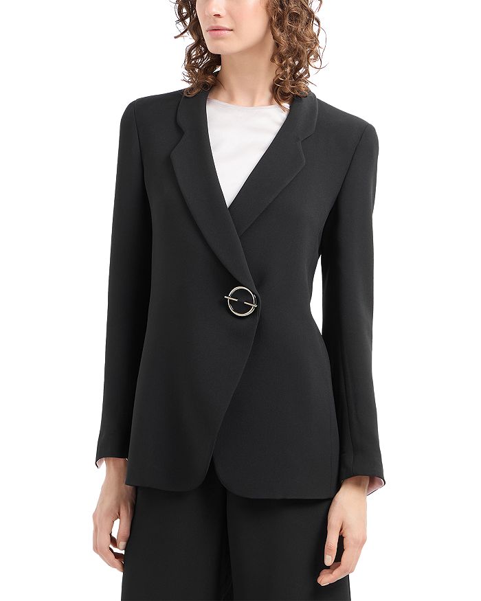 Блейзер из крепа Emporio Armani, черный
Блейзер из крепа Emporio Armani, черный