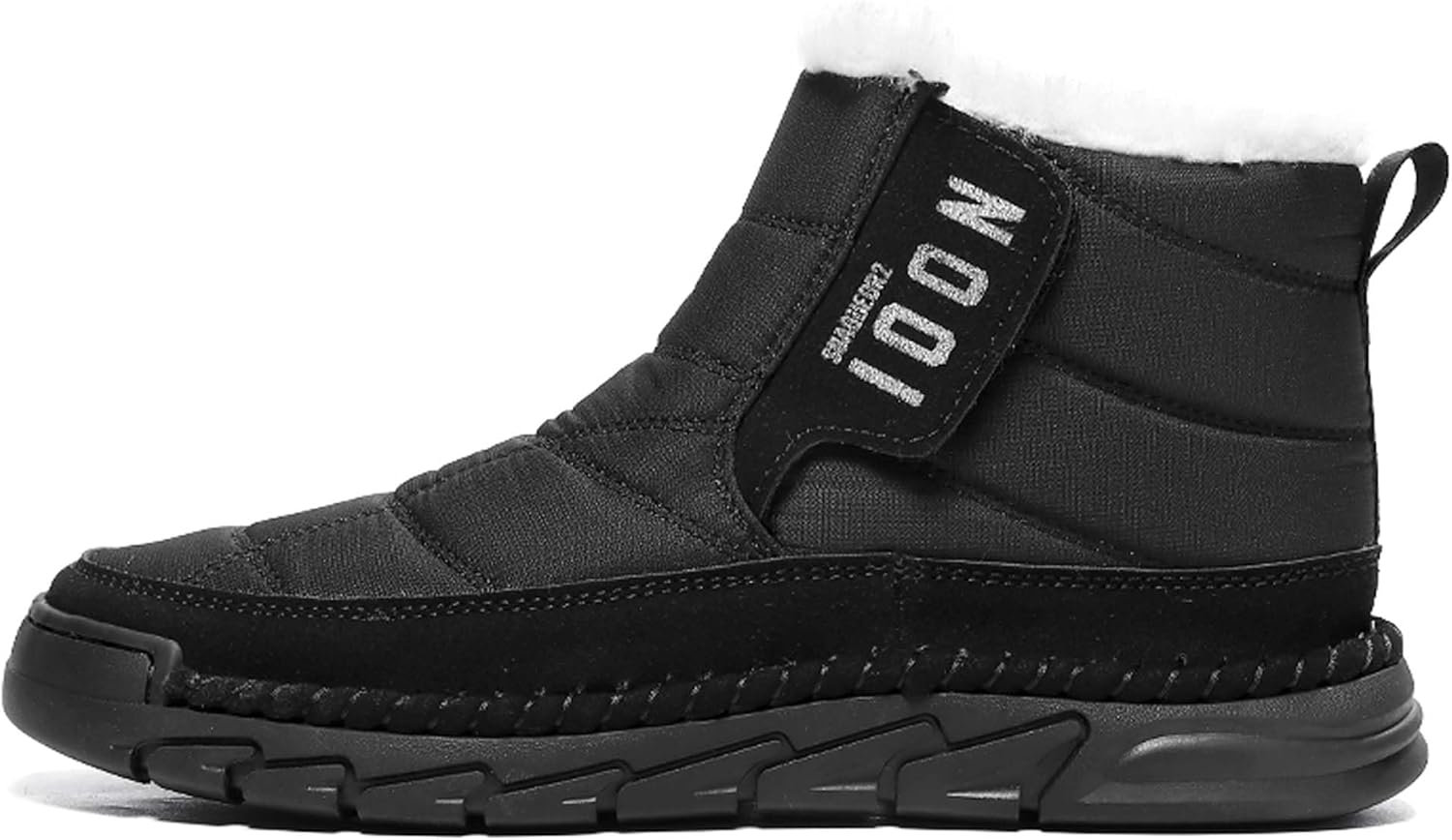 Зимние плюшевые толстые снежные ботинки с высоким голенищем и модные хлопковые туфли Generic, черный
Зимние плюшевые толстые снежные ботинки с высоким голенищем и модные хлопковые туфли Generic, черный