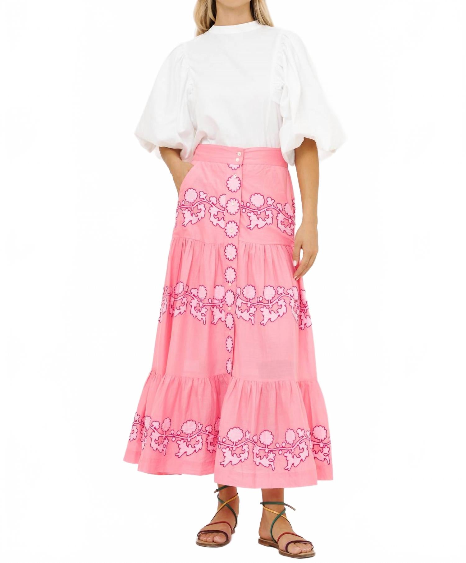 Юбка на пуговицах розового цвета Oliphant
Юбка на пуговицах розового цвета Oliphant