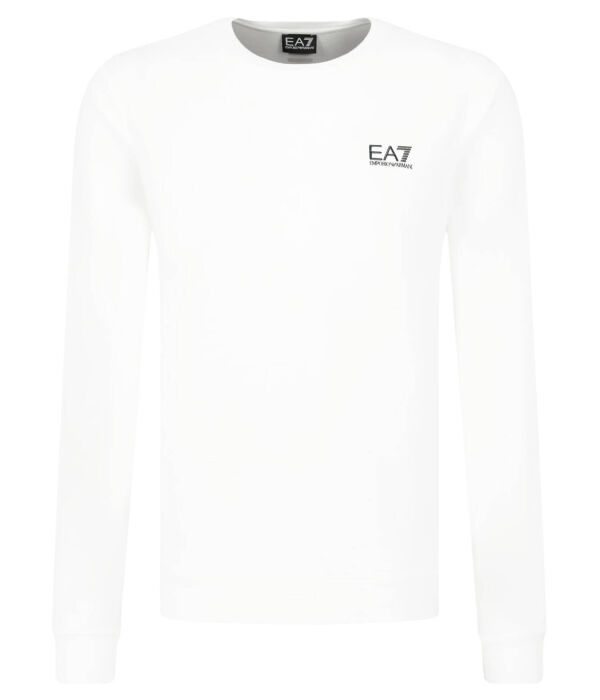 Лонгслив мужской Ea7 базовый хлопковый, белый 
Лонгслив мужской Ea7 базовый хлопковый, белый