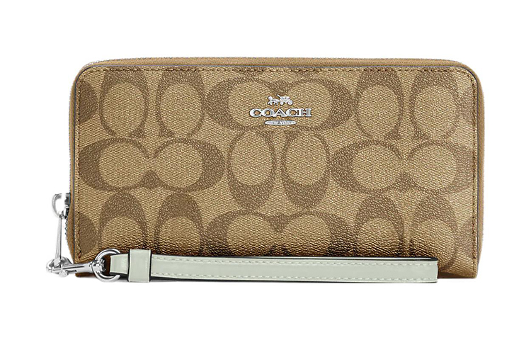 COACH Женский кошелек с кожаным кардхолдером на молнии
COACH Женский кошелек с кожаным кардхолдером на молнии