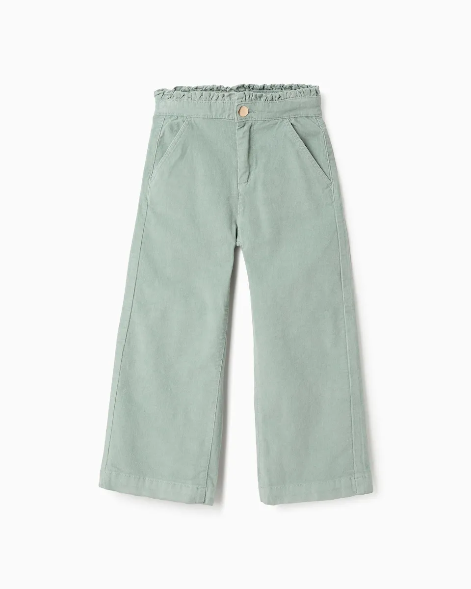 Широкие брюки для девочки из вельвета Zippy, зеленый
Широкие брюки для девочки из вельвета Zippy, зеленый