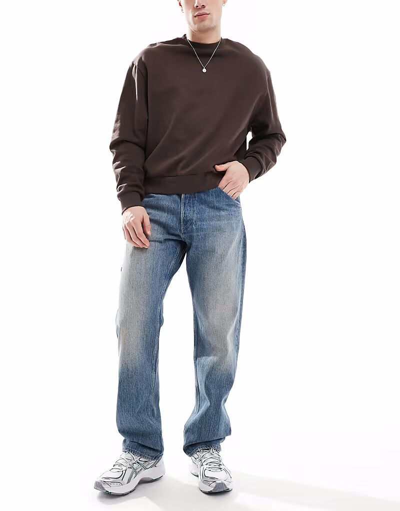 Джинсы прямого кроя G-Star Dakota синего цвета с винтажным эффектом
Джинсы прямого кроя G-Star Dakota синего цвета с винтажным эффектом