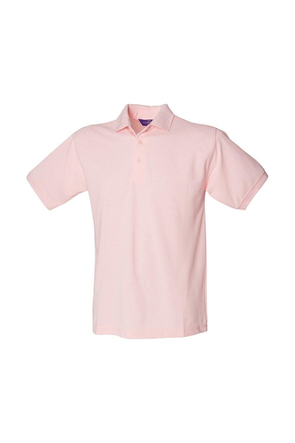 Рубашка поло из плотного поликоттона Henbury, розовый 
Рубашка поло из плотного поликоттона Henbury, розовый