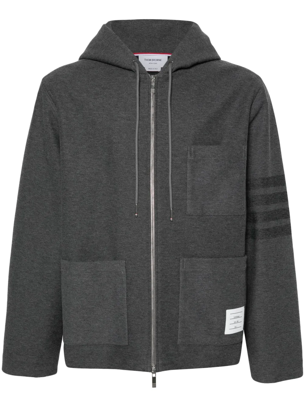 Куртка с капюшоном и полосками 4 Bar THOM BROWNE, серый
Куртка с капюшоном и полосками 4 Bar THOM BROWNE, серый