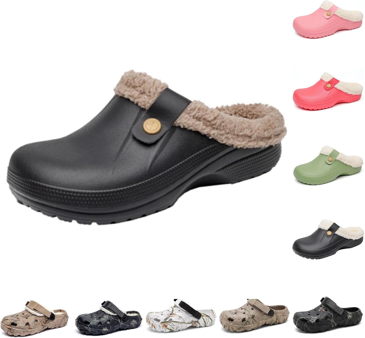 Камуфляжные клоги для мужчин, садовые туфли для женщин, противоскользящие туфли «Армадилло», с искусственным мехом, для дома и улицы, удобные повседневные сандалии, садовые клоги, легкие мюли для прогулок Generic, черный
Камуфляжные клоги для мужчин, садовые туфли для женщин, противоскользящие туфли «Армадилло», с искусственным мехом, для дома и улицы, удобные повседневные сандалии, садовые клоги, легкие мюли для прогулок Generic, черный