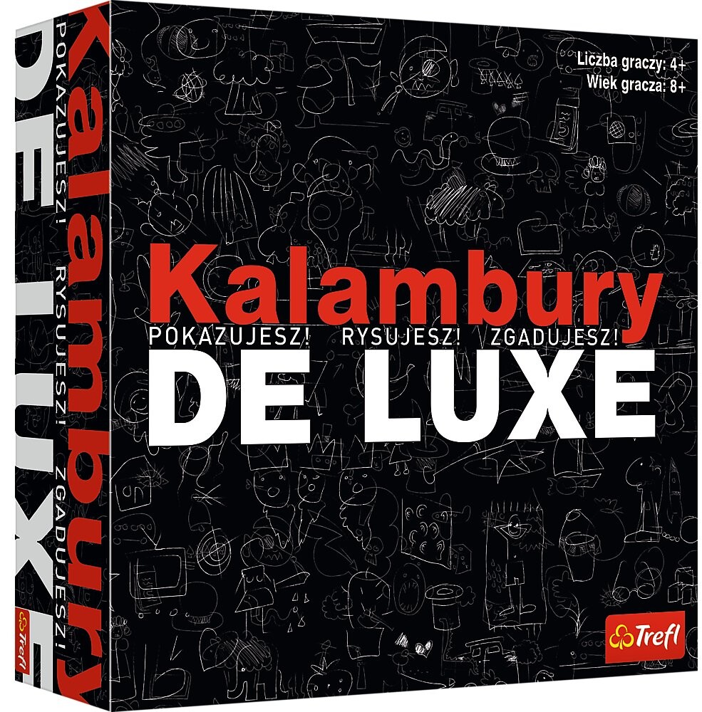 Шарады De Luxe Trefl Game Ты показываешь, рисуешь, угадываешь Социальный
Шарады De Luxe Trefl Game Ты показываешь, рисуешь, угадываешь Социальный