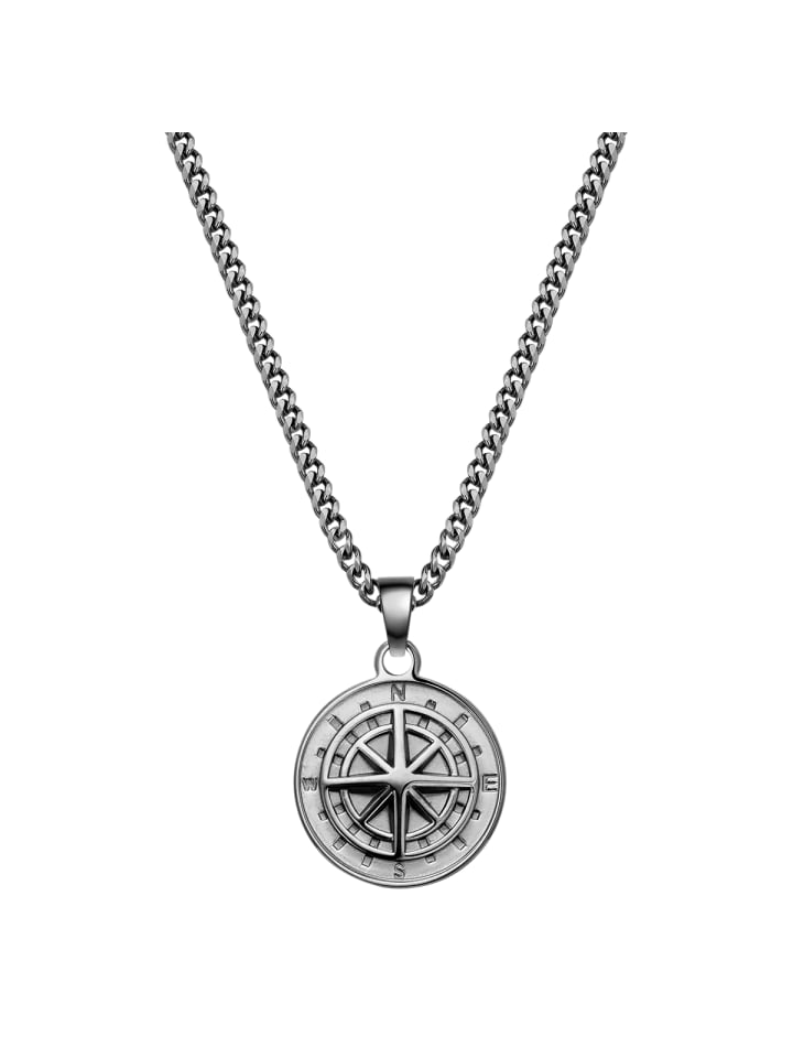 True Rebels Цепочка компаса из нержавеющей стали цвета оружейной стали
True Rebels Цепочка компаса из нержавеющей стали цвета оружейной стали