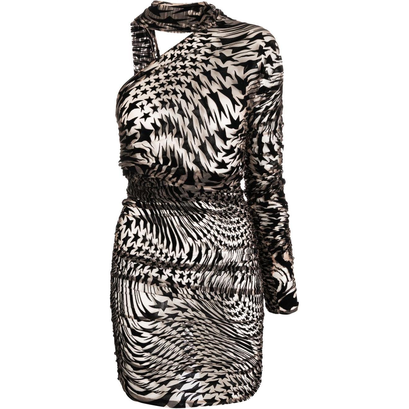 Асимметричное мини-платье Star Mesh Mugler, черный
Асимметричное мини-платье Star Mesh Mugler, черный