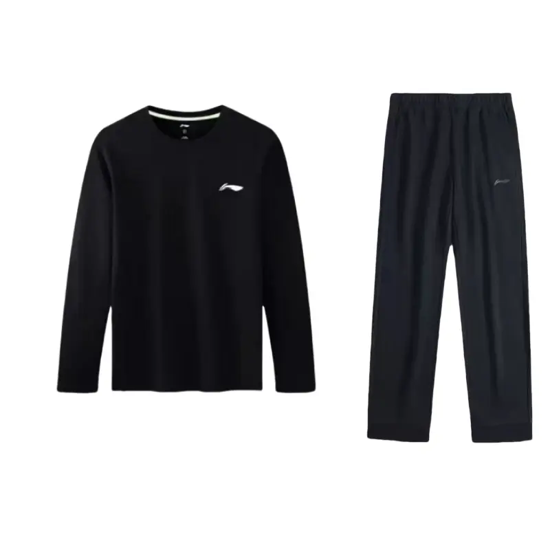 Лининг Спортивная мода Повседневная спортивная одежда Мужская черная
Лининг Спортивная мода Повседневная спортивная одежда Мужская черная