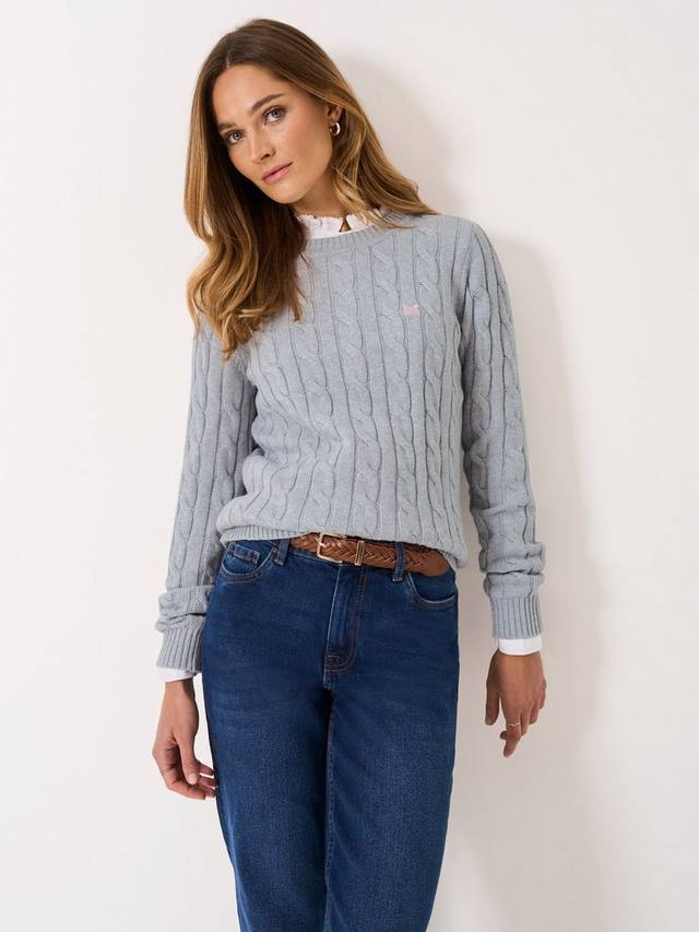 Джемпер с косой вязкой и круглым вырезом Crew Clothing, Anthracite Grey
Джемпер с косой вязкой и круглым вырезом Crew Clothing, Anthracite Grey