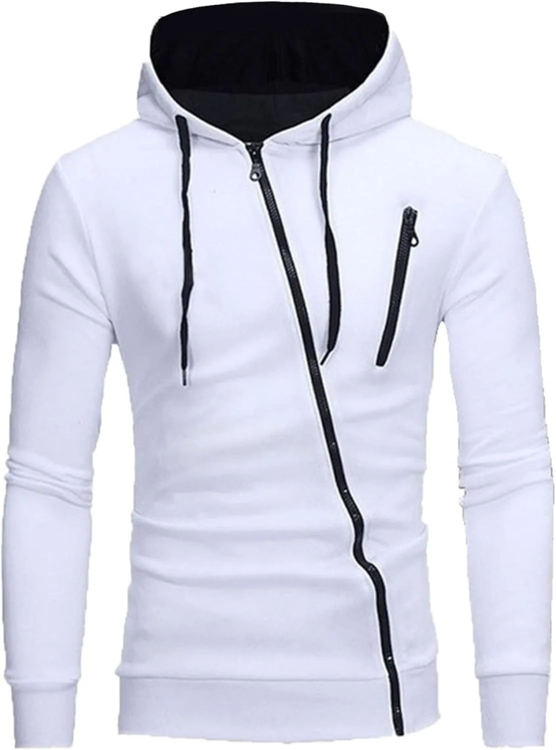 Kaerm мужской худи с косой молнией и длинным рукавом
Kaerm мужской худи с косой молнией и длинным рукавом