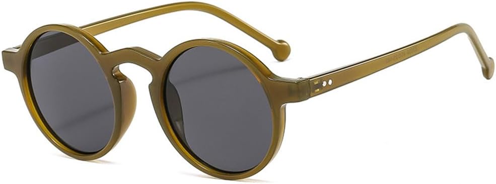 Круглые солнцезащитные очки для женщин с заклепками, желейного цвета, для активного отдыха, мужские, в стиле панк, с защитой от УФ-излучения UV400 UYPTK, Jelly Green Gray
Круглые солнцезащитные очки для женщин с заклепками, желейного цвета, для активного отдыха, мужские, в стиле панк, с защитой от УФ-излучения UV400 UYPTK, Jelly Green Gray