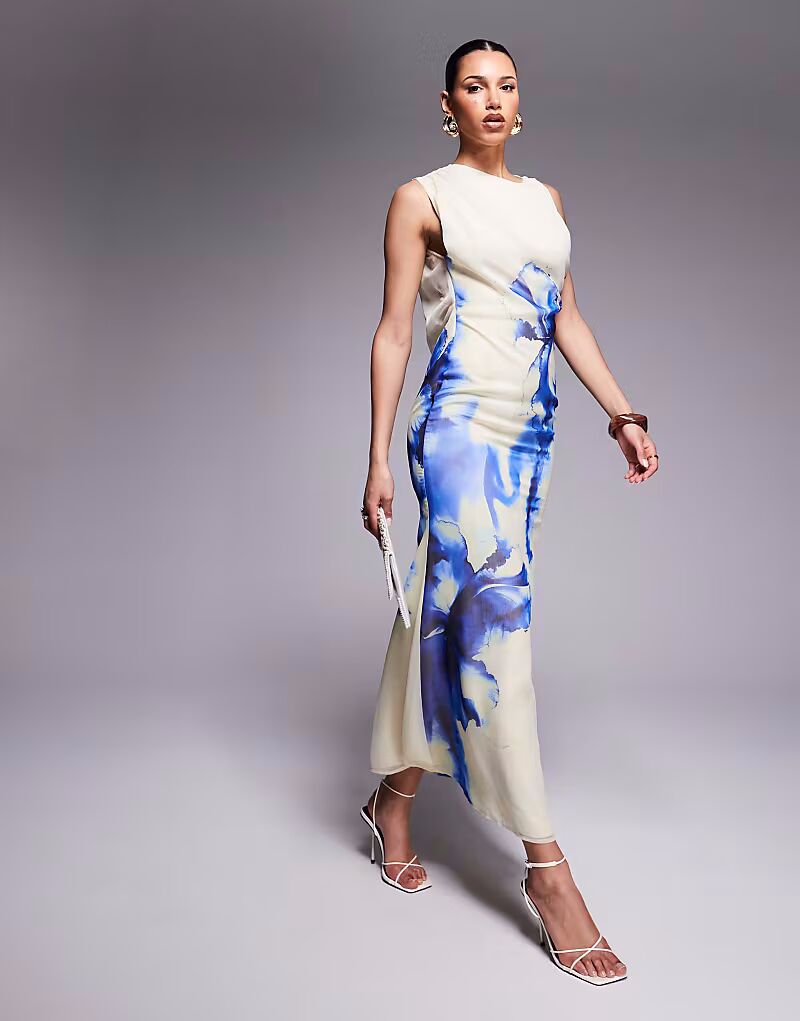 Платье макси с цветочным принтом и высоким воротом ASOS DESIGN
Платье макси с цветочным принтом и высоким воротом ASOS DESIGN