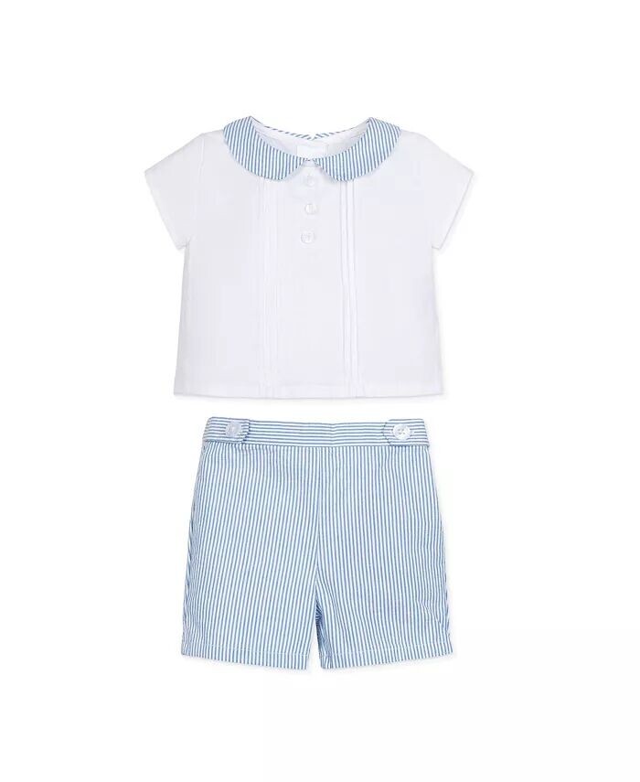 Комплект из двух предметов с рубашкой и короткими рукавами «Питер Пэн» для мальчика Layette, для младенцев Hope & Henry, синий
Комплект из двух предметов с рубашкой и короткими рукавами «Питер Пэн» для мальчика Layette, для младенцев Hope & Henry, синий