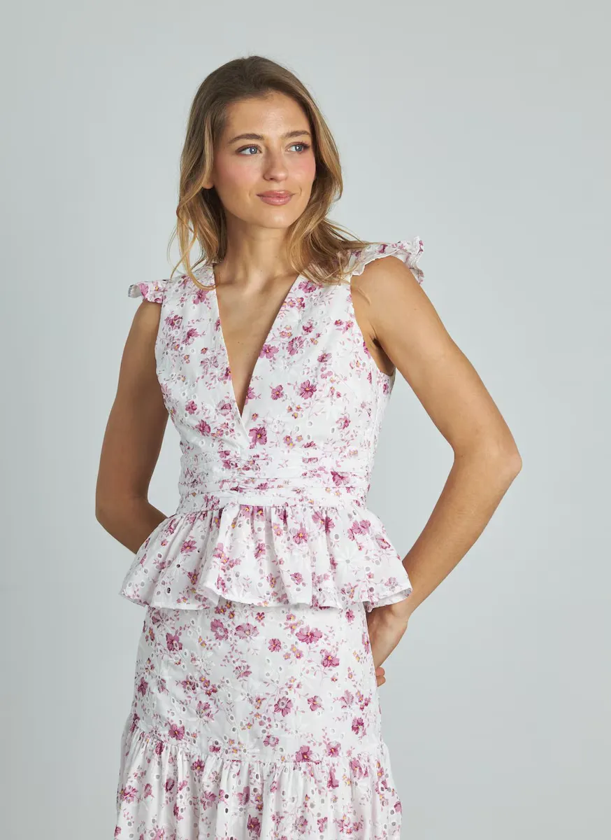 Струящаяся женская блузка с принтом и оборками Alma en Pena, розовый
Струящаяся женская блузка с принтом и оборками Alma en Pena, розовый