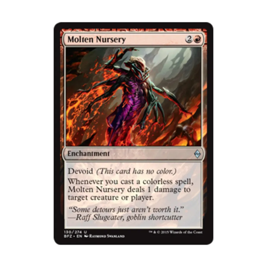 CCG Расплавленный питомник (U), MTG - Battle for Zendikar
CCG Расплавленный питомник (U), MTG - Battle for Zendikar