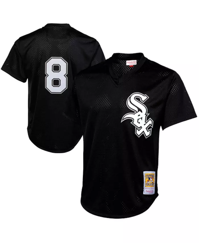Мужская бейсбольная майка Bo Jackson Chicago White Sox 1993 из коллекции Authentic Cooperstown для тренировок, черная Mitchell & Ness
Мужская бейсбольная майка Bo Jackson Chicago White Sox 1993 из коллекции Authentic Cooperstown для тренировок, черная Mitchell & Ness