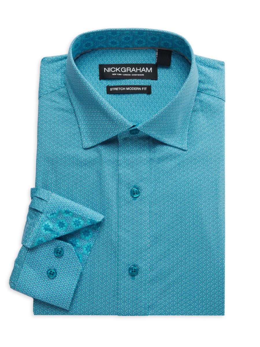 Рубашка современного кроя с принтом Калейдоскоп Nick Graham, цвет Aqua
Рубашка современного кроя с принтом Калейдоскоп Nick Graham, цвет Aqua