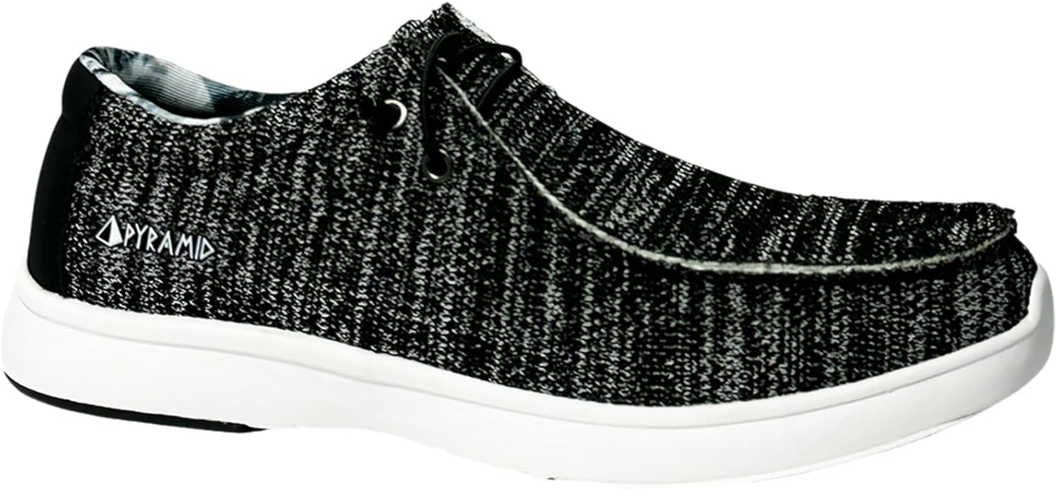 Мужские кеды Pyramid Path Lite Hey Bro без шнурков для боулинга - Легкая бесшовная конструкция, спортивная посадка, дышащий вязаный верх, универсальная подошва для скольжения, Midnight Static
Мужские кеды Pyramid Path Lite Hey Bro без шнурков для боулинга - Легкая бесшовная конструкция, спортивная посадка, дышащий вязаный верх, универсальная подошва для скольжения, Midnight Static